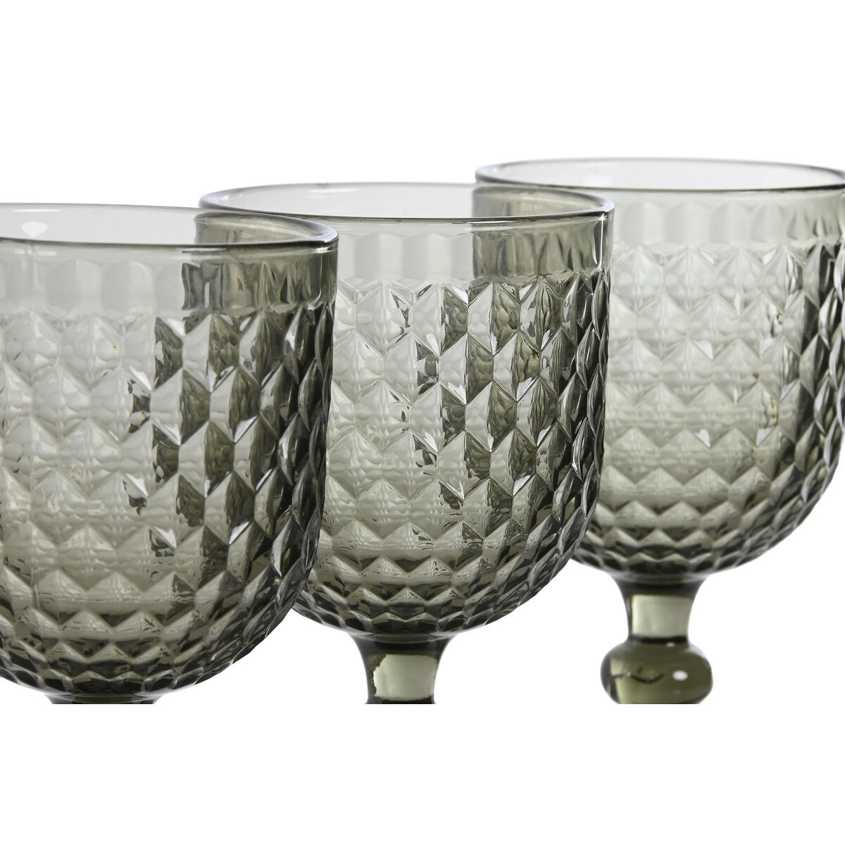 Set Čaša Home ESPRIT Siva Kristal 325 ml (6 kom.)